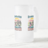 Het is tijd om te surfen - Hawaii Matglas Bierpul (Voorkant rechts)