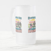 Het is tijd om te surfen - Hawaii Matglas Bierpul (Voorkant links)