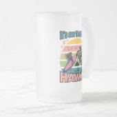 Het is tijd om te surfen - Hawaii Matglas Bierpul (Voorkant rechts)