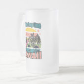 Het is tijd om te surfen - Hawaii Matglas Bierpul (Voorkant links)