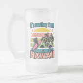 Het is tijd om te surfen - Hawaii Matglas Bierpul (Links)