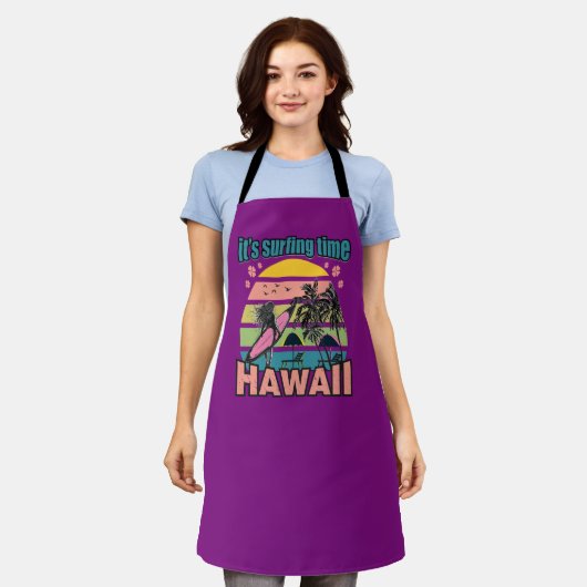 Het is tijd om te surfen - Hawaii Schort (Gedragen)