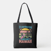 Het is tijd om te surfen - Hawaii Tote Bag (Achterkant)