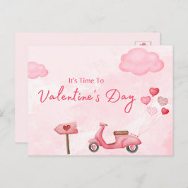 Het is tijd om te Valentijnsdagen Feestdagenkaart