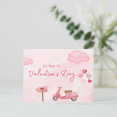 Het is tijd om te Valentijnsdagen Feestdagenkaart (Staand voorkant)