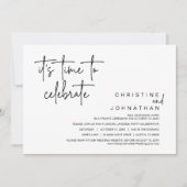 Het is tijd om te vieren, Wedding Elopement Party Kaart (Voorkant)