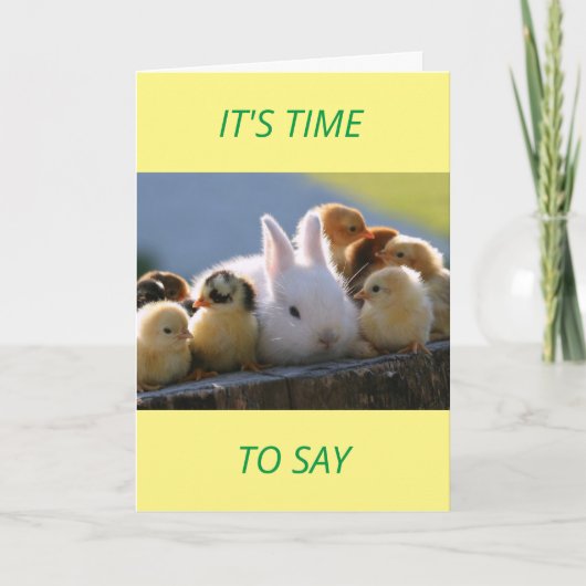 HET IS TIJD OM TE ZEGGEN **GEMAKKELIJKER** OP "JIJ KAART (Voorkant)