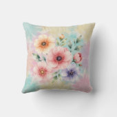 Het is tijd om Tie Dye bloemen te laten bloeien Kussen (Achterkant)