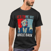 Het is tijd om Trump 2024 Middenvinger terug te dr T-shirt (Voorkant)