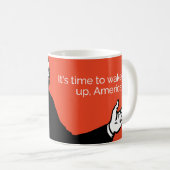 Het is tijd om wakker te worden, Amerika! Koffiemok (Voorkant rechts)