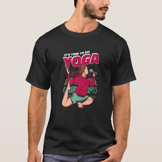 Het is tijd om Yoga Spiritueel te trainen T-shirt (Voorkant)