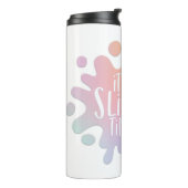 Het is tijd, slijmliefhebbers regenboog thermosbeker (Gedraaid links)