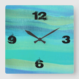 Het is tijd vierkante klok