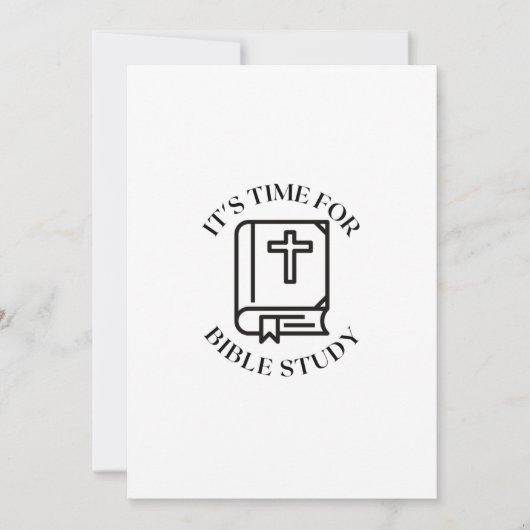 HET IS TIJD VOOR BIBLE STUDIE FEESTDAGENKAART (Voorkant)