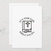 HET IS TIJD VOOR BIBLE STUDIE FEESTDAGENKAART (Voorkant / Achterkant)