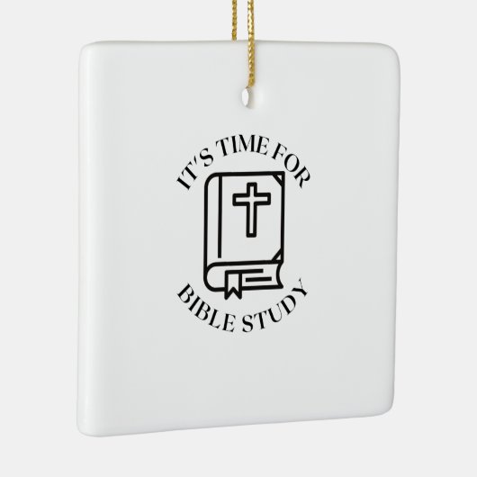 Het is tijd voor bijbelstudie keramisch ornament (Rechts)