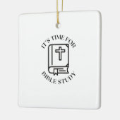 Het is tijd voor bijbelstudie keramisch ornament (Links)