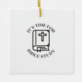 Het is tijd voor bijbelstudie keramisch ornament (Voorkant)