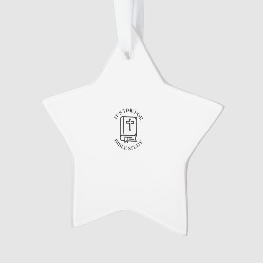 Het is tijd voor bijbelstudie ornament (voorkant)