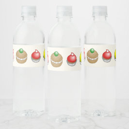 Het is tijd voor cakes T-Shirt Waterfles Etiket
