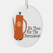 Het is tijd voor de dader. keramisch ornament (Rechts)