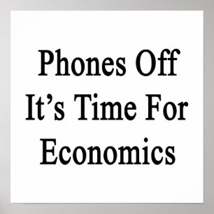 Het is tijd voor de economie poster