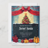 Het is tijd voor de Secret Santa Uitnodigingskaart Kaart (Voorkant)