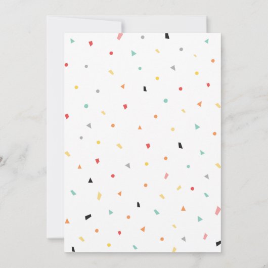 Het is tijd voor de verjaardag kaart (Achterkant)