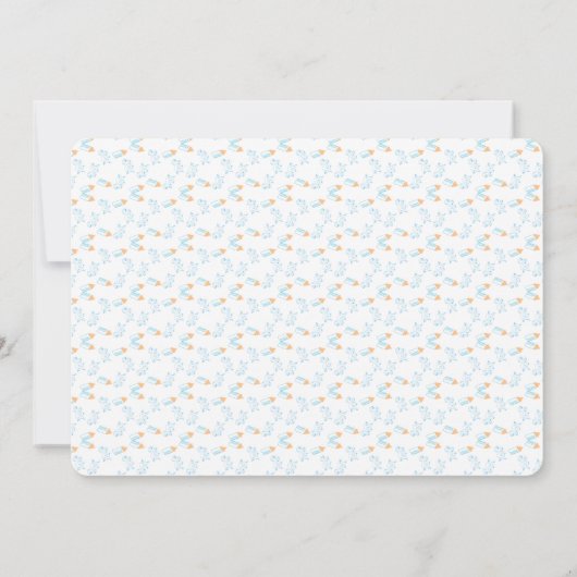 Het is tijd voor een Baby shower uitnodiging (Achterkant)