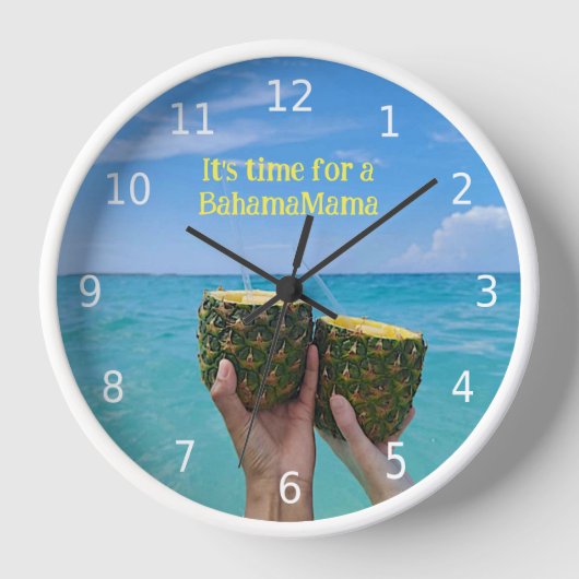 Het is tijd voor een BahamaMama, met ananas (Voorkant)