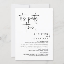 Het is tijd voor een feest, een huwelijksfeest. kaart