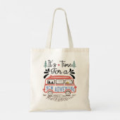 Het is tijd voor een nieuw avontuur tote bag (Achterkant)