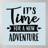 Het is tijd voor een nieuwe avontuurwoordkunst poster (Voorkant)