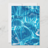 Het is tijd voor een pool party verjaardagsuitnodi kaart (Achterkant)