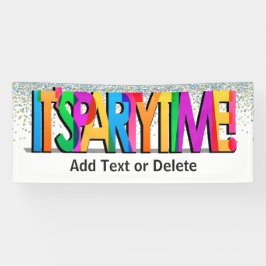 Het is tijd voor feestdagen spandoek