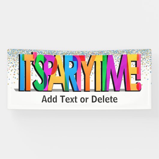 Het is tijd voor feestdagen spandoek (Horizontaal)