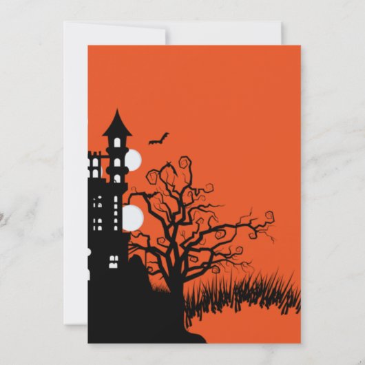 Het is tijd voor Halloween, Trick or treat kostuum Kaart (Achterkant)