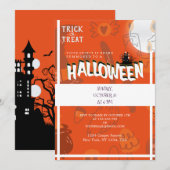 Het is tijd voor Halloween, Trick or treat kostuum Kaart (Voorkant / Achterkant)