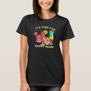 Het is tijd voor Happy Hour Cocktail Barista T-shirt