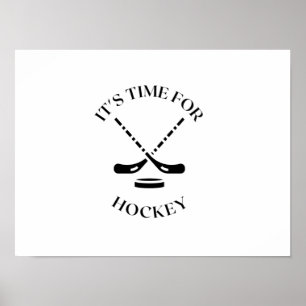 HET IS TIJD VOOR HOCKEY POSTER