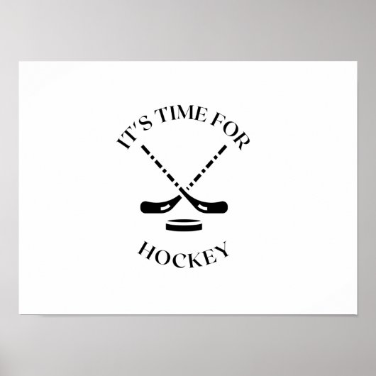 HET IS TIJD VOOR HOCKEY POSTER (Voorkant)