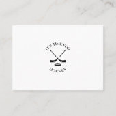 Het is tijd voor hockey visitekaartje (Voorkant)