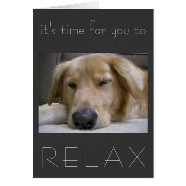 Het is tijd voor je om te ontspannen (Voorkant)