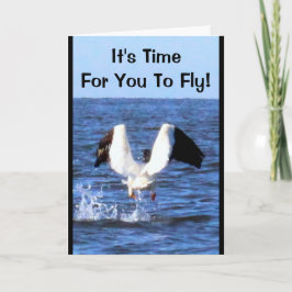 Het is tijd voor je om te vliegen! Afstuderen-kaar Kaart