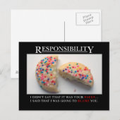Het is tijd voor jou om verantwoordelijkheid te ne briefkaart (Voorkant / Achterkant)