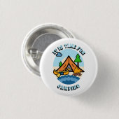 Het Is Tijd Voor Kamperen Ronde Button 3,2 Cm (Voorkant /achterkant)