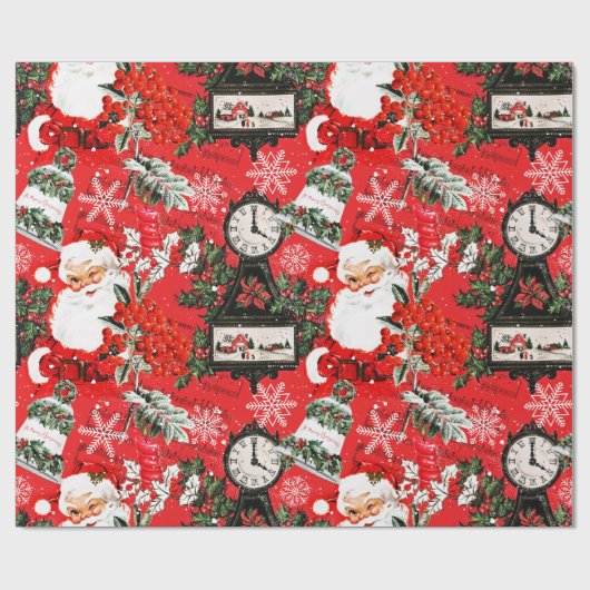 Het is tijd voor kerstpapier cadeaupapier (Vlak)