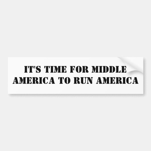 HET IS TIJD VOOR MIDDEN-AMERIKA OM AMERIKA UIT TE BUMPERSTICKER (Voorkant)