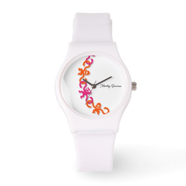 Het is tijd voor Monkey Business - kijk Horloge (Voorkant)