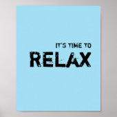 Het is tijd voor RELAX. Poster (Voorkant)